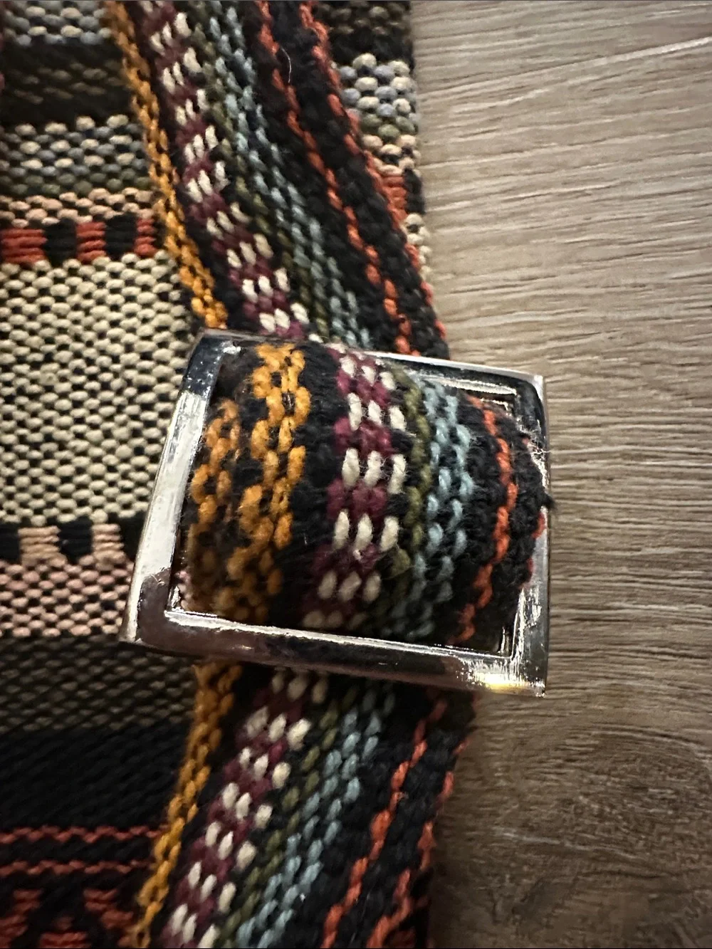 Bohemian Striped Knit Jumpsuit Bag - Rust and Beige /  Raj - La  NWOT
